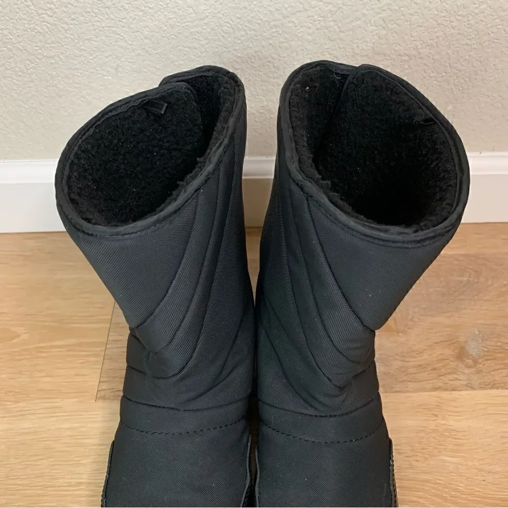 Rugged Exposure Kids Black Snow Boots